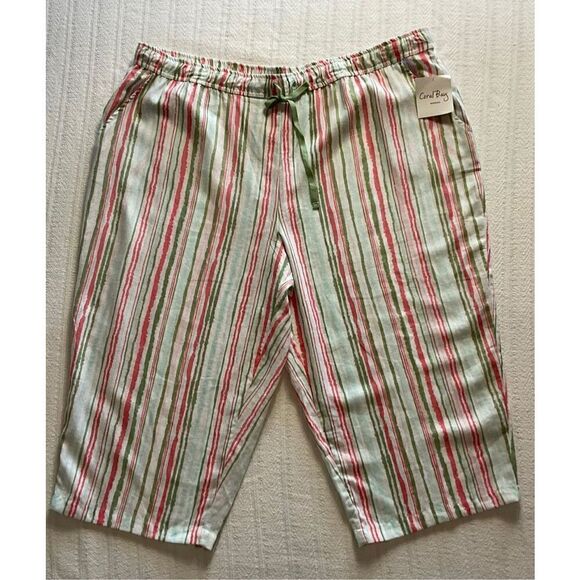 CORAL BAY Women’s 3X Drawstring Capris - Picture 2 of 8